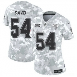 Women Tampa Bay Buccaneers 54 Lavonte David 2024 F U S E Arctic Camo Salute To Service Limited Stitched Football Jersey