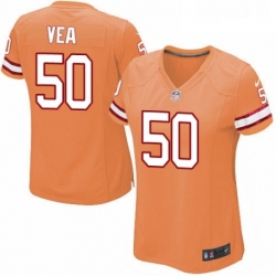 Womens Nike Tampa Bay Buccaneers 50 Vita Vea Limited Orange Glaze Alternate NFL Jersey