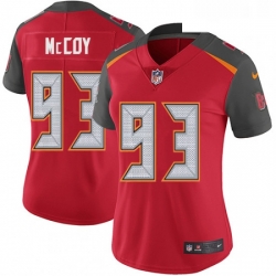 Womens Nike Tampa Bay Buccaneers 93 Gerald McCoy Red Team Color Vapor Untouchable Limited Player NFL Jersey