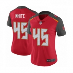 Womens Tampa Bay Buccaneers 45 Devin White Red Team Color Vapor Untouchable Limited Player Football Jersey