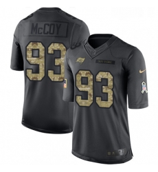 Youth Nike Tampa Bay Buccaneers 93 Gerald McCoy Limited Black 2016 Salute to Service NFL Jersey