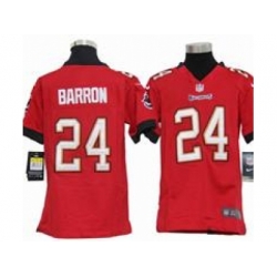 Youth Nike Youth Tampa Bay Buccanee #24 Mark Barron red jerseys