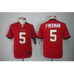 Youth Nike Youth Tampa Bay Buccanee #5 Josh Freeman Red Color Limited Jerseys