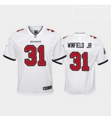 youth antoine winfield jr. tampa bay buccaneers white game jersey 