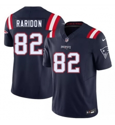 Men New England Patriots  82 Eli Raridon Navy 2026 Draft F U S E  Vapor Limited Stitched Football Jersey