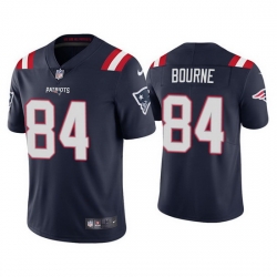 Men u2018s New England Patriots 84 Kendrick Bourne 2021 Navy Vapor Untouchable Limited Stitched Jersey