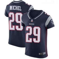 Mens Nike New England Patriots 29 Sony Michel Navy Blue Team Color Vapor Untouchable Elite Player NFL Jersey