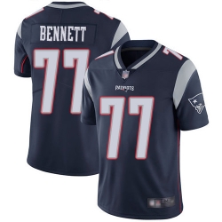 New England Patriots 77 Michael Bennett Navy Vapor Untouchable Limited Jersey