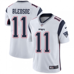 Nike Patriots #11 Drew Bledsoe White Mens Stitched NFL Vapor Untouchable Limited Jersey