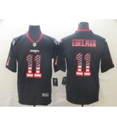 Nike Patriots 11 Julian Edelman Black USA Flag Fashion Limited Jersey