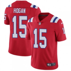 Nike Patriots #15 Chris Hogan Red Alternate Mens Stitched NFL Vapor Untouchable Limited Jersey