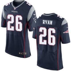 Nike Patriots #26 Logan Ryan Navy Blue Team Color Mens Stitched NFL New Elite Jersey