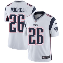 Nike Patriots #26 Sony Michel White Mens Stitched NFL Vapor Untouchable Limited Jersey