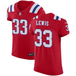 Nike Patriots #33 Dion Lewis Red Alternate Mens Stitched NFL Vapor Untouchable Elite Jersey