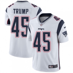 Nike Patriots #45 Donald Trump White Mens Stitched NFL Vapor Untouchable Limited Jersey