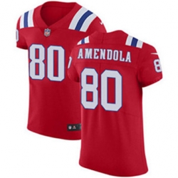 Nike Patriots #80 Danny Amendola Red Alternate Mens Stitched NFL Vapor Untouchable Elite Jersey