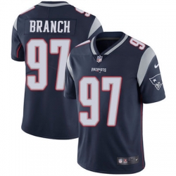 Nike Patriots #97 Alan Branch Navy Blue Team Color Mens Stitched NFL Vapor Untouchable Limited Jersey