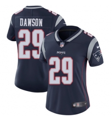 Nike Patriots #29 Duke Dawson Navy Blue Team Color Womens Stitched NFL Vapor Untouchable Limited Jersey