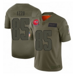 Womens New England Patriots 85 Ryan Izzo Limited Camo 2019 Salute to Service Football Jersey