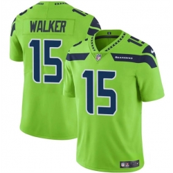 Men Seattle Seahawks 15 P J  Walker Green Vapor Limited Stitched Football Jersey