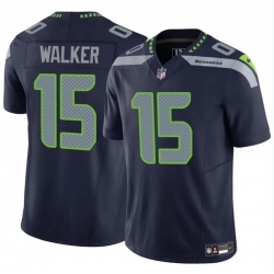 Men Seattle Seahawks 15 P J  Walker Navy 2024 F U S E Vapor Limited Stitched Football Jersey