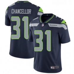 Mens Nike Seattle Seahawks 31 Kam Chancellor Steel Blue Team Color Vapor Untouchable Limited Player NFL Jersey