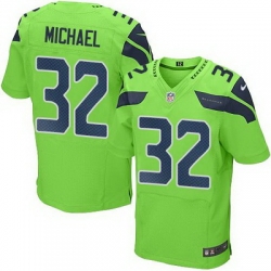 Nike Seahawks #32 Christine Michael Green Mens Stitched NFL Elite Rush Jersey