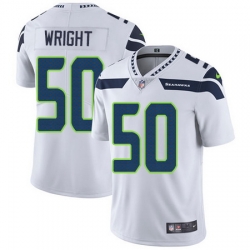 Nike Seahawks #50 K J  Wright White Mens Stitched NFL Vapor Untouchable Limited Jersey