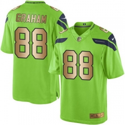 Nike Seahawks #88 Jimmy Graham Green Mens Stitched NFL Limited Gold Rush Jersey