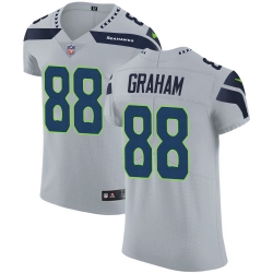 Nike Seahawks #88 Jimmy Graham Grey Alternate Mens Stitched NFL Vapor Untouchable Elite Jersey