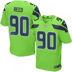 Nike Seahawks #90 Jarran Reed Green Mens Stitched NFL Elite Rush Jersey