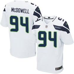 Nike Seahawks #94 Malik McDowell White Mens Stitched NFL Elite Jersey