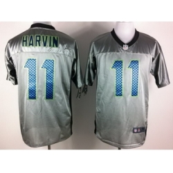 Nike Seattle Seahawks 11 Percy Harvin Grey Shadow Elite NFL Jersey