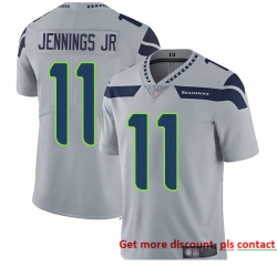 Seahawks 11 Gary Jennings Jr  Grey Alternate Men Stitched Football Vapor Untouchable Limited Jersey