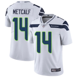 Seahawks 14 D K  Metcalf White Men Stitched Football Vapor Untouchable Limited Jersey