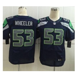 nike nfl jerseys seattle seahawks 53 wheeler blue[Elite][wheeler]