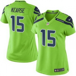 Nike Seahawks #15 Jermaine Kearse Green Womens Stitched NFL Limited Rush Jersey