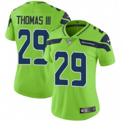 Womens Nike Seattle Seahawks 29 Earl Thomas III Elite Green Rush Vapor Untouchable NFL Jersey