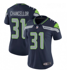 Womens Nike Seattle Seahawks 31 Kam Chancellor Elite Steel Blue Team Color NFL Jersey