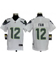 Youth Nike Seattle Seahawks 12# Fan White Nike NFL Jerseys