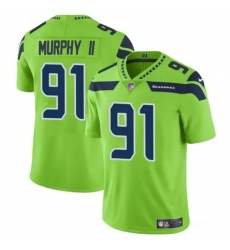 Youth Seattle Seahawks 91 Byron Murphy II Green 2024 Draft Vapor Limited Stitched Football Jersey