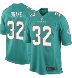 Mens Nike Miami Dolphins 32 Kenyan Drake Game Aqua Green Team Color NFL Jersey