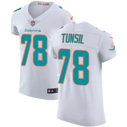 Nike Dolphins #78 Laremy Tunsil White Mens Stitched NFL Vapor Untouchable Elite Jersey