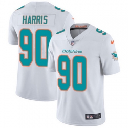 Nike Dolphins #90 Charles Harris White Mens Stitched NFL Vapor Untouchable Limited Jersey