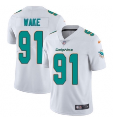 Nike Dolphins #91 Cameron Wake White Mens Stitched NFL Vapor Untouchable Limited Jersey