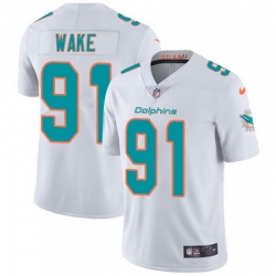 Nike Dolphins #91 Cameron Wake White Mens Stitched NFL Vapor Untouchable Limited Jersey