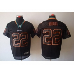 Nike Miami Dolphins 22 Reggie Bush Black Elite Lights Out NFL Jersey