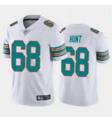 men robert hunt miami dolphins white alternate vapor limited jersey 