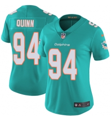 Nike Dolphins #94 Robert Quinn Aqua Green Team Color Womens Stitched NFL Vapor Untouchable Limited Jersey