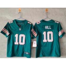 Women Miami Dolphins 10 Tyreek Hill Aqua Alternate F U S E Vapor Untouchable Stitched Jersey  Women Miami Dolphins 10 Tyreek Hill Aqua Alternate F U S E Vapor Untouchable Stitched Jersey